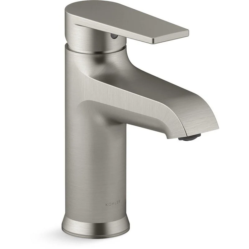 KOHLER Hint Single Handle Monoblock Bathroom Sink Faucet in Vibrant Brushed Nickel | Ferguson