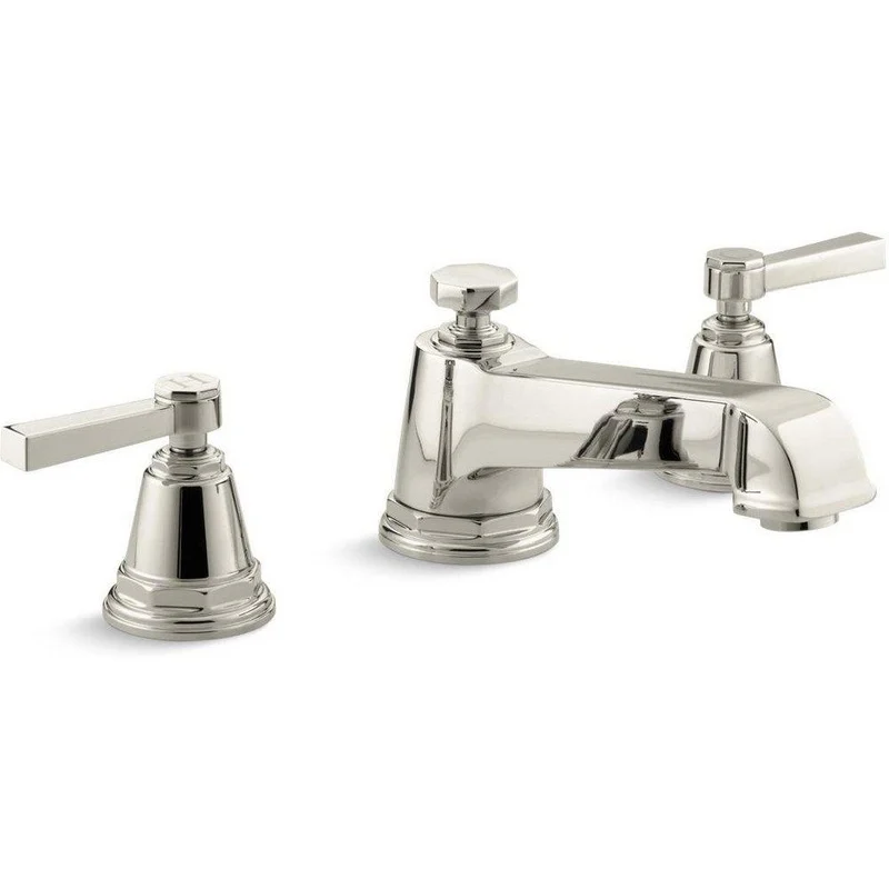 KOHLER Pinstripe Two Handle Roman Tub Faucet in Vibrant Polished Nickel | Ferguson
