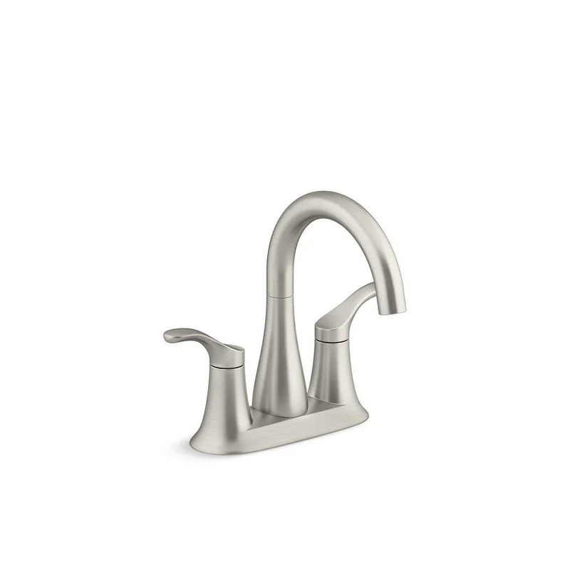 KOHLER Simplice Two Handle Centerset Bathroom Sink Faucet in Vibrant Brushed Nickel | Ferguson