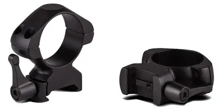 Konus 7409 Steel RingsMatte Black 30mm Quick Release High 0 MOA