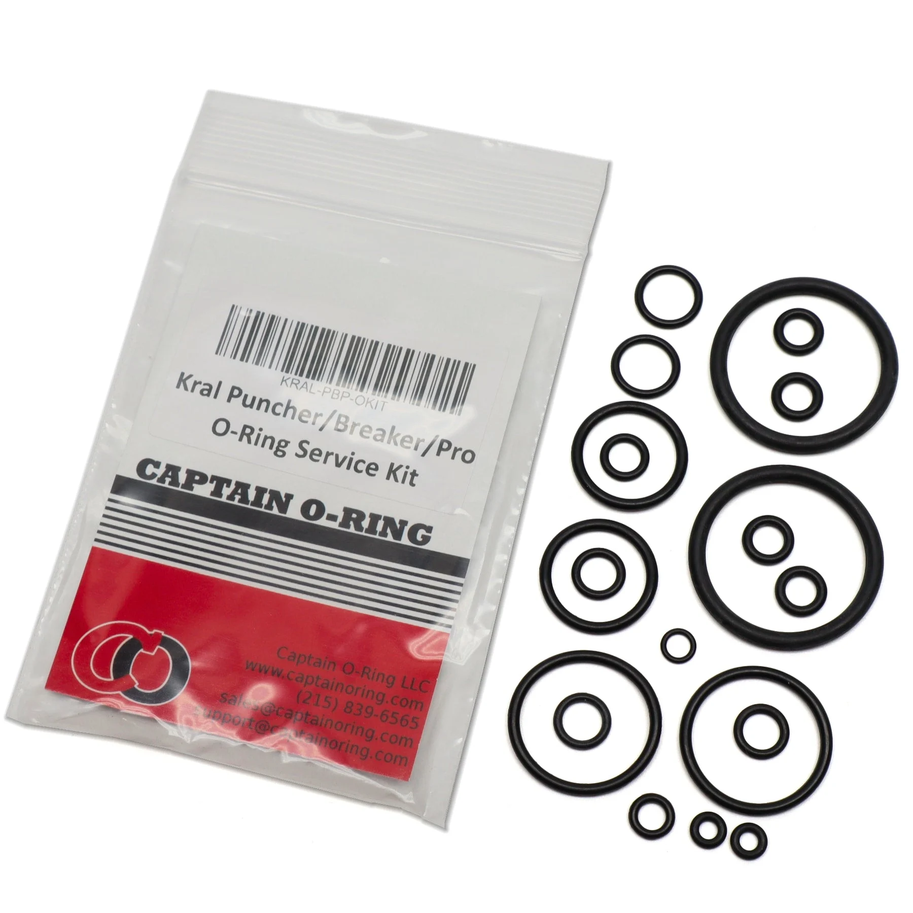 Kral Puncher/Breaker/Pro O-Ring Service Kit (.177, .22, .25)