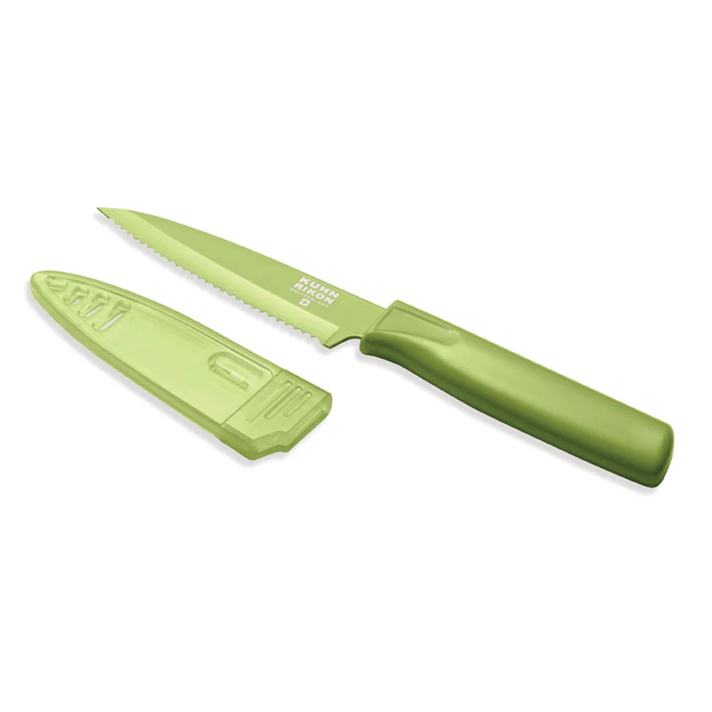 Kuhn Rikon Colori 4″ Serrated Paring Knife