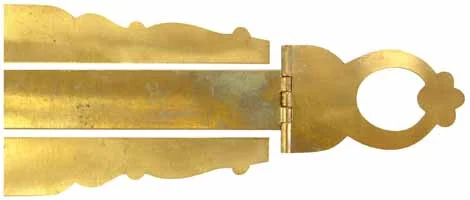 Lancaster County Patchbox Kit, brass,7-7/8" overall length