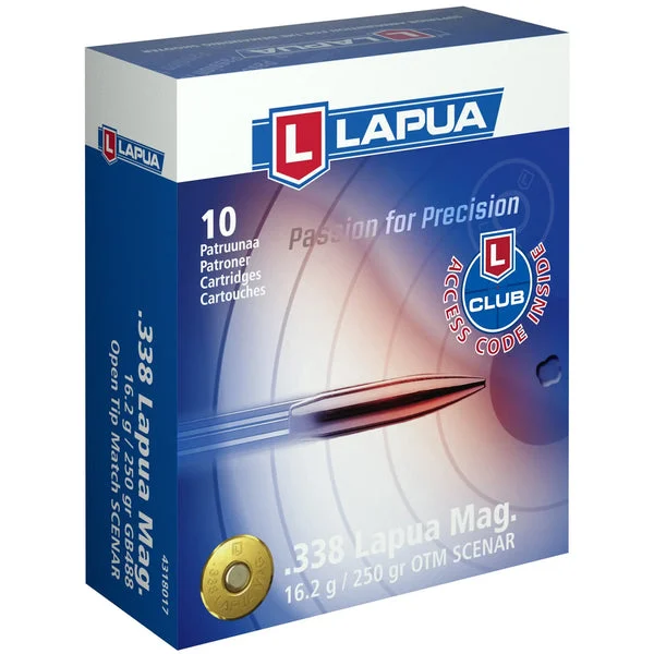 LAPUA 338 LAPUA 250GR OTM 10RD