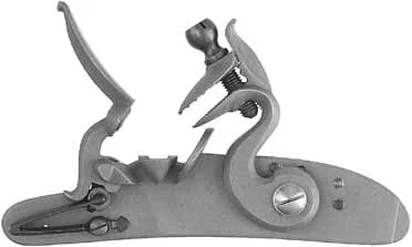 Late English Flint Lock,left hand, with gooseneck cock,made in the USA, by L&R