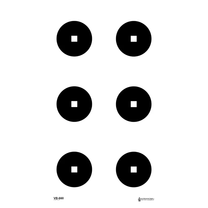 Law Enforcement Targets Military 6″ Aimpoint Dot Training Target