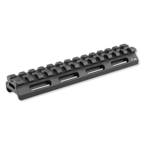 Leapers UTG AR-15 SuperSlim Picatinny Riser Mount 0.5″ Height 5.5″ Long 13 Slots Aluminum Black MT-RSX5L