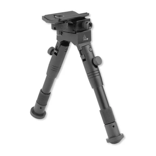 Leapers UTG Shooter’s SWAT Bipod Adjustable 6.2″ to 6.7″ Aluminum Black
