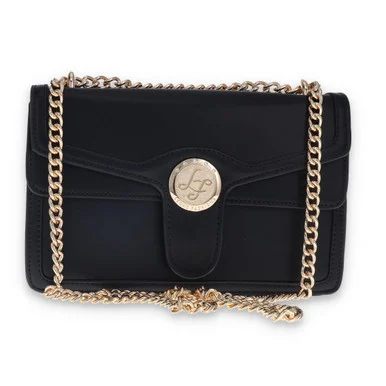 Leda's Fashions Multi-Compartment Black Clutch Purse LPP2032BLK