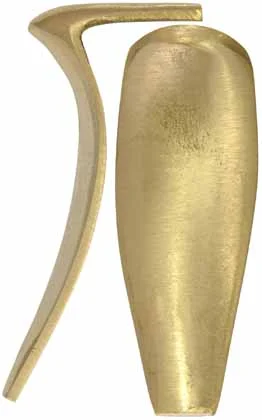 Lehigh County, Allentown-Bethlehem Buttplate, sand cast brassOverall length 4-1/2", width 1-5/8", comb 2"