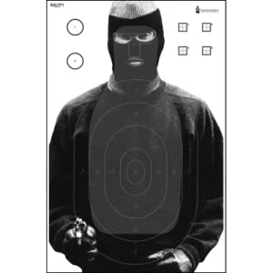 LET, Inc Multi-Purpose Target with Q, B-27 & Sniper Scoring, 50ct
