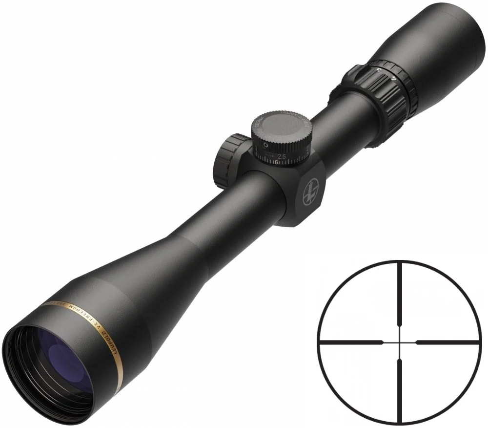 Leupold 177910 VX-Freedom 350 Legend Matte Black 3-9x 40mm 1″ Tube Duplex Reticle