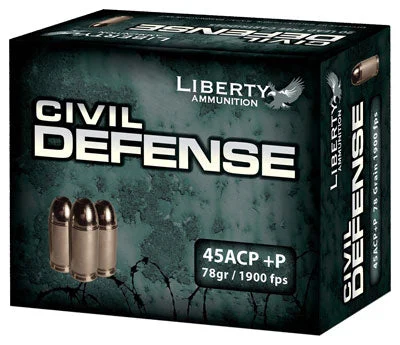 Liberty Ammunition LACD45013 Civil Defense Protection Lead Free Fragmenting Hollow Point78 Grain .45 ACP/Auto