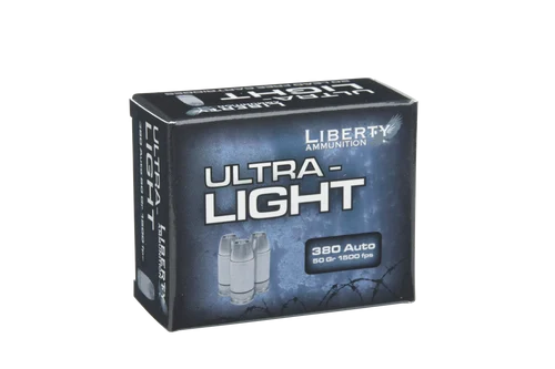 Liberty Ammunition Ultra-Light .380 ACP, 50gr, Deep Cavity Projectile, 20rd