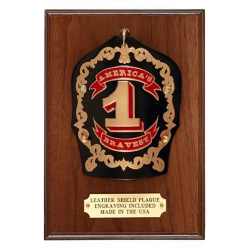 Liberty Artworks America Bravest Shield Plaque