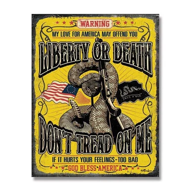Liberty or Death Tin Sign SG2234