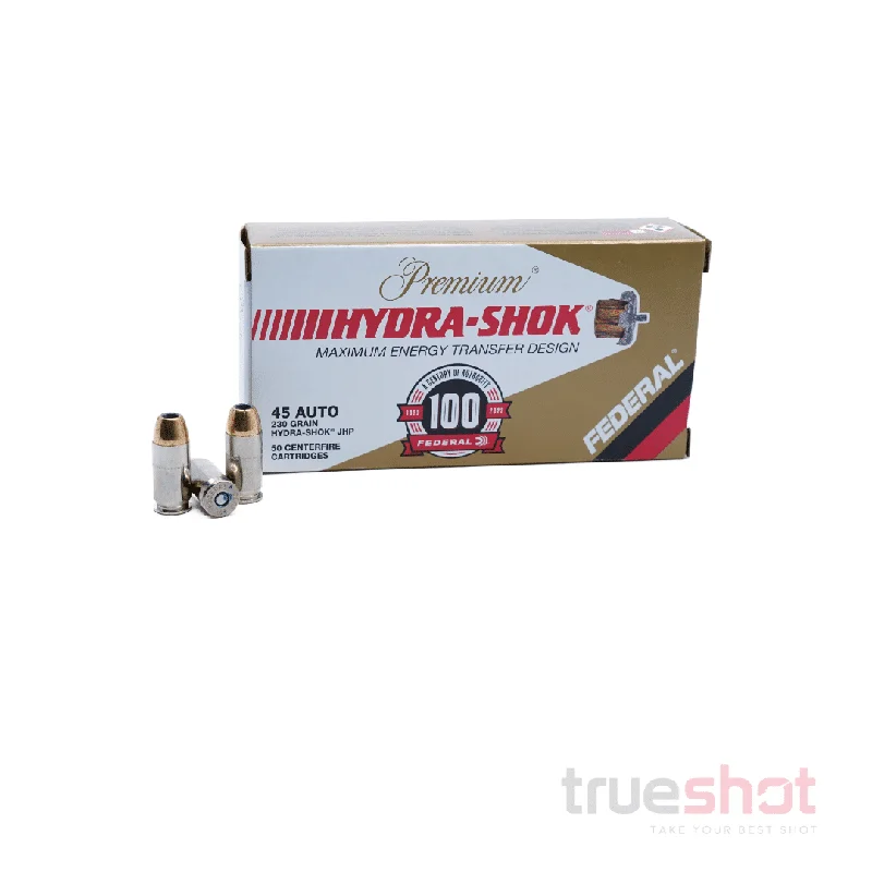 LIMITED EDITION Federal Premium 45 ACP 230 Grain Hydra-Shok JHP – High-Quality Ammunition