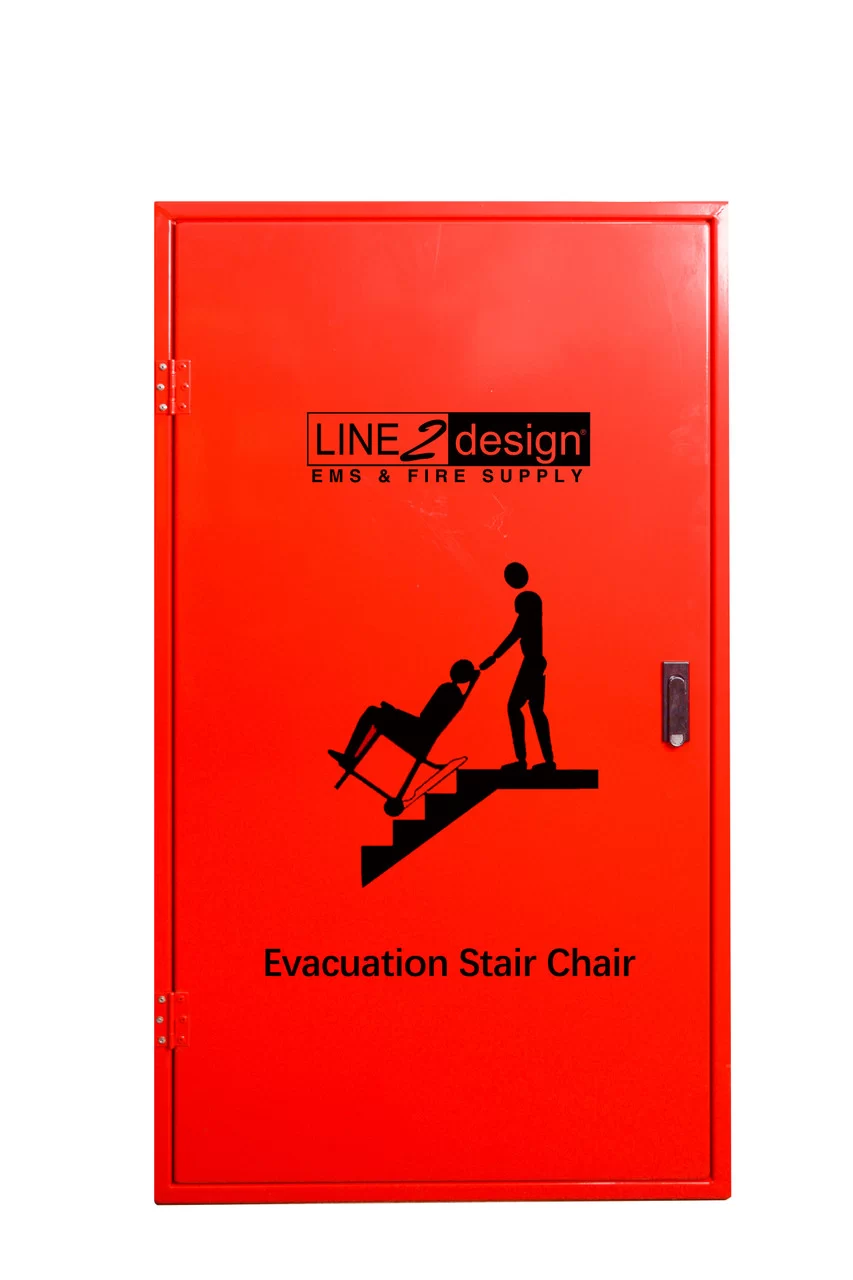 LINE2design Evacuation Stair Chair Metal Wall Storage Cabinet
