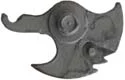 Tumbler, wax cast steel, tempered, cut for fly, tapped 6-40