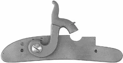 Lock, percussion, H.E. Leman Trade Rifle, right hand, by L&R