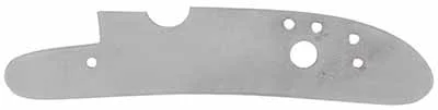 Lock plate, 5.0" x 1.0", drilled & tapped, left hand