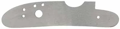 Lock plate cut for bolster, 4.8 x 1.0", drilled and tapped