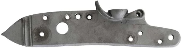 Lock plate, flint,wax cast steel, drilled and tapped,for L&R RPL-01 flint Maslin lock