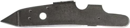 Lock plate, percussion, wax cast steel, 5.3" x .98", as cast