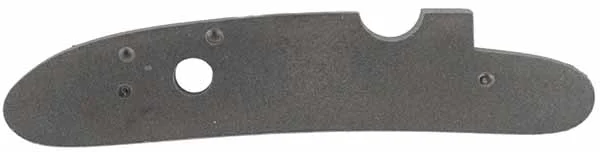 Lock plate, wax cast steel, 4.7" x .97", as cast
