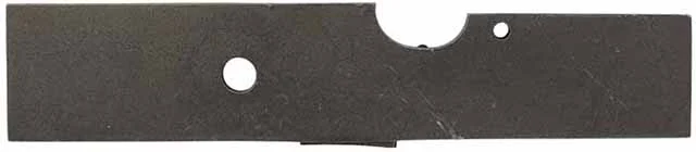 lock plate, wax cast steel, 5.8" x .1.18", as cast for Silers' Gunmakers lock
