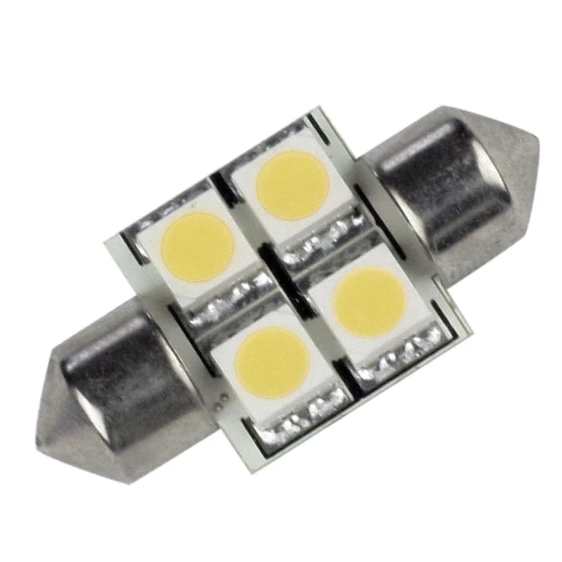 Lunasea Pointed Festoon 4 LED Light Bulb – 31mm – Cool White [LLB-202C-21-00]