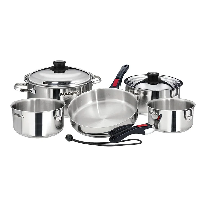 Magma 10 Piece Induction Cookware Set – Stainless Steel [A10-360L-IND]
