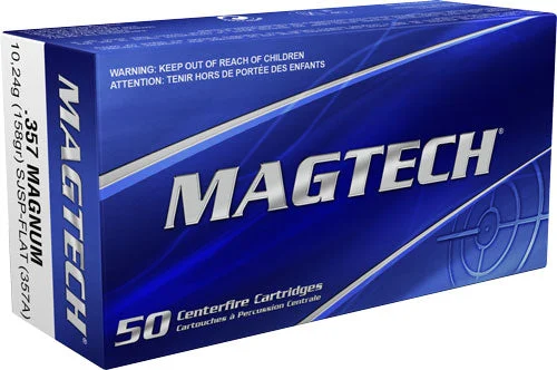 Magtech 357A Sport Shooting Range/Training Semi-Jacketed Soft Point Flat158 Grain .357 Magnum