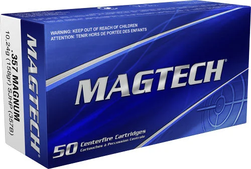 Magtech 357BJacketed Hollow Point JHP 158 Grain .357 Magnum