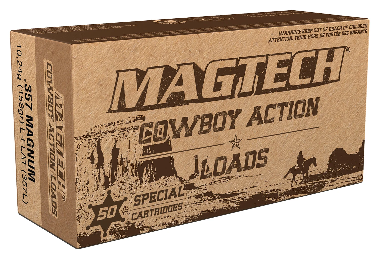 Magtech 357L Cowboy Action Lead Flat Nose158 Grain .357 Magnum