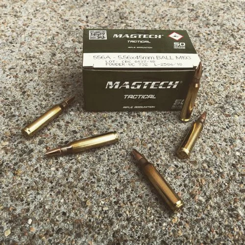 Magtech 5.56 NATO Ammunition 50 Rounds M193 FMJ 55 Grain
