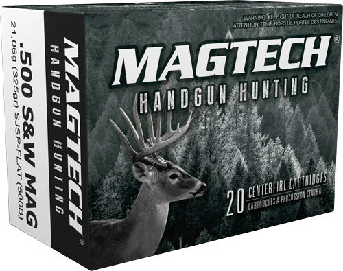 Magtech 500B Sport Shooting Range/Training Semi-Jacketed Soft Point Flat325 Grain .500 S&W Mag