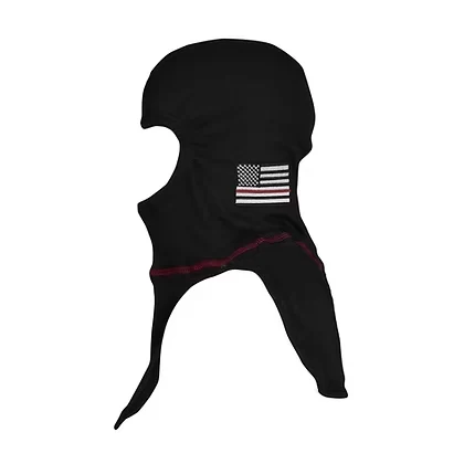 Majestic PACII Ultra C6 Fire Ink Thin Red Line Flag Hood, Black