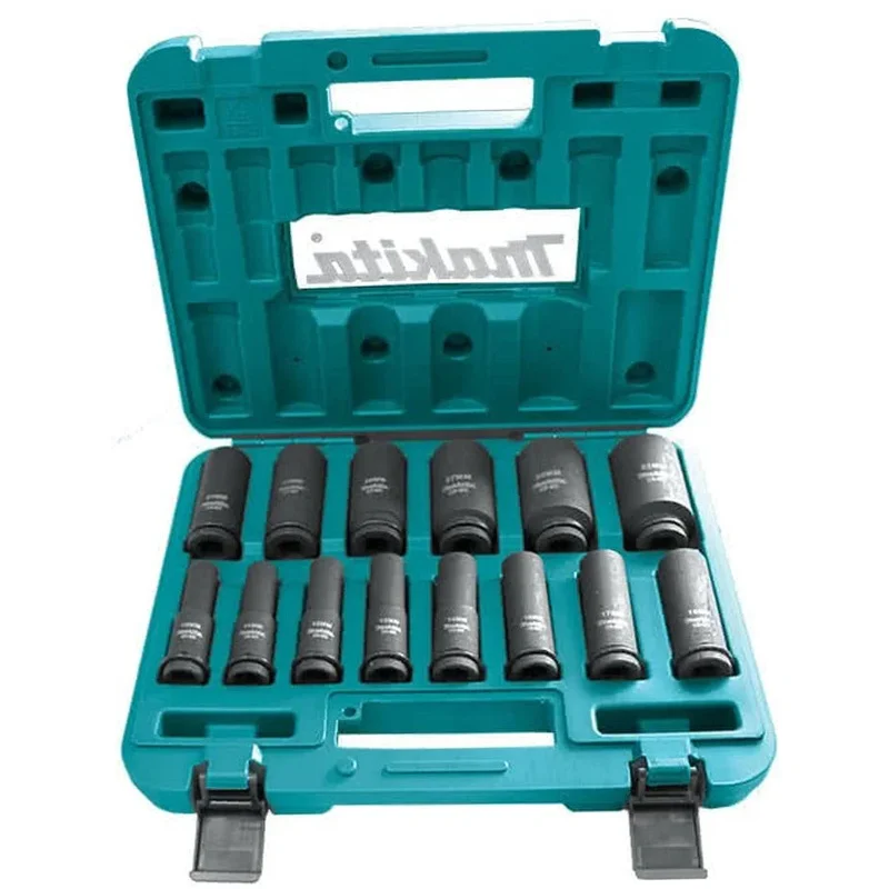 Makita B-52308 1/2″ Drive Impact Deep Socket Set 14Pcs