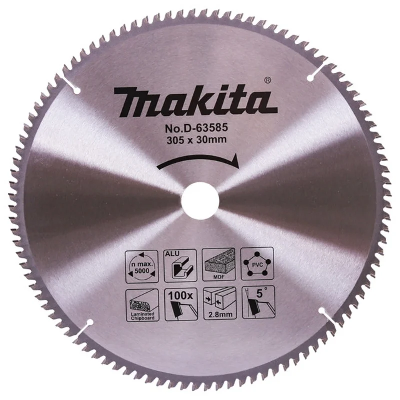 Makita D-63585 TCT Multi Purpose Circular Saw Blade 12″x100T