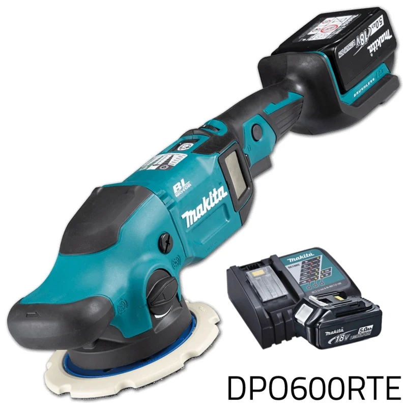 Makita DPO600RTE 18V Cordless Brushless Random Orbit Polisher (LXT Series)