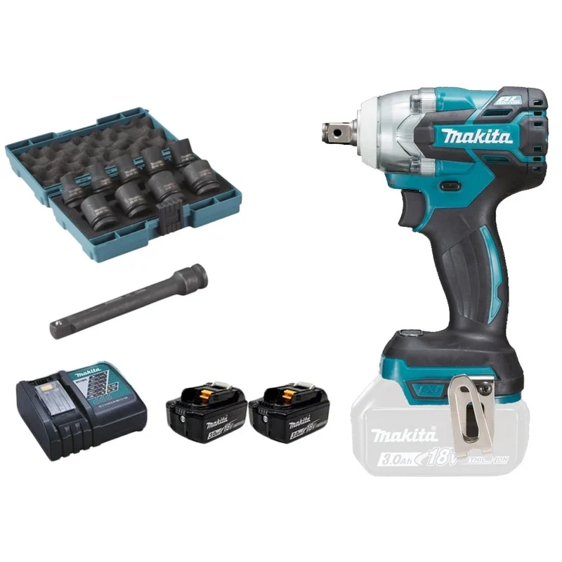 Makita DTW285RFJX 18V Cordless Brushless Impact Wrench Set (LXT-Series)