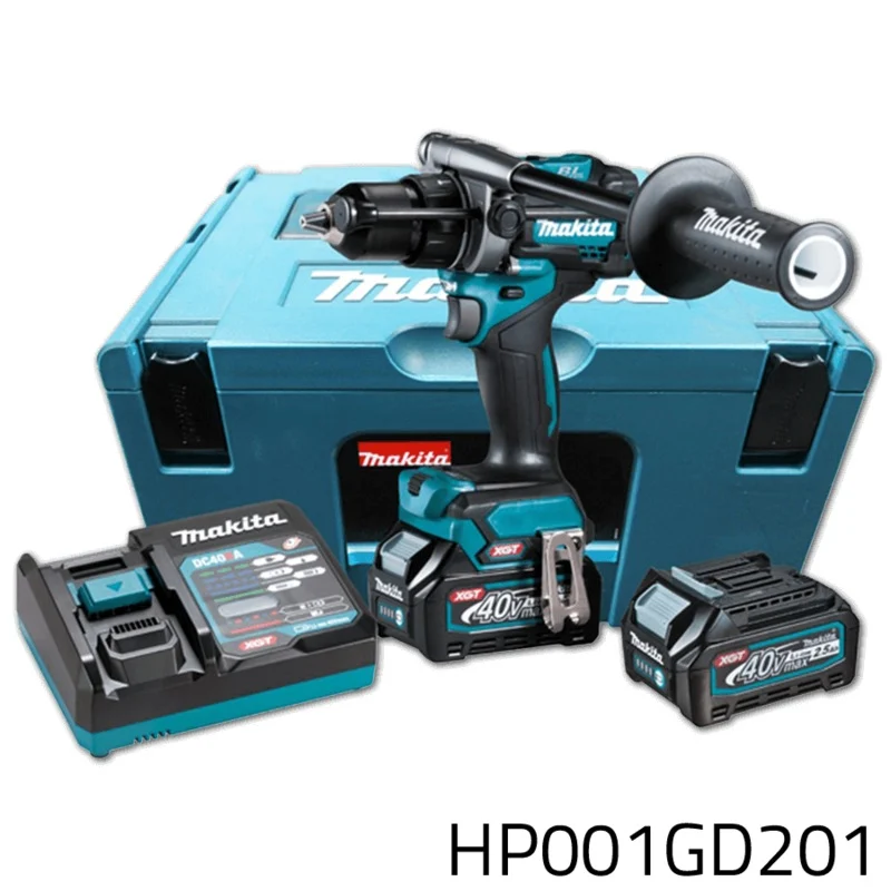 Makita HP001GD201 40V Cordless Brushless Hammer Driver Drill SET (XGT Series)