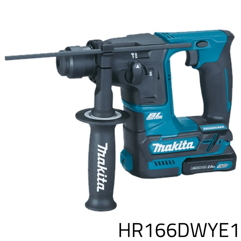 Makita HR166DWYE1 12V Cordless Brushless Rotary Hammer (CXT-Series)
