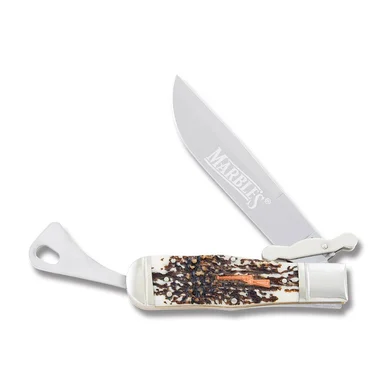 Marble's Imitation Stag Safety Folding Knife MR416