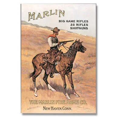 Marlin Firearms Advertisement Tin Sign SG238