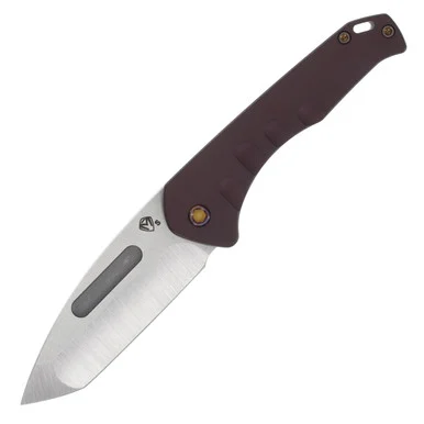 Medford Praetorian Swift OTS Knife Red - 3.31in Stonewashed Tanto Plain MKF206STT41