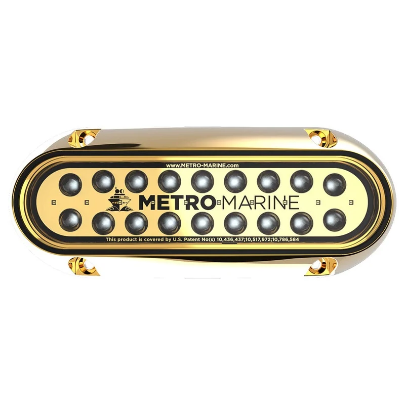 Metro Marine High-Output Elongated Underwater Light w/Intelligent Monochromatic LEDs – Green, 90 Beam [F-BME1-H-G3-90]