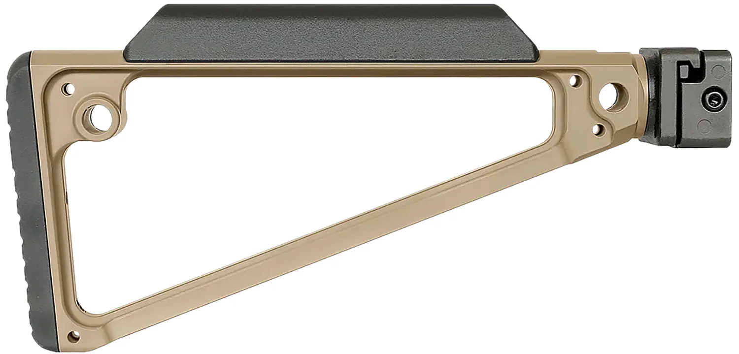 Midwest Industries MITRISFFDE Triangle Side Folding Stock Flat Dark Earth 6061 Aluminum