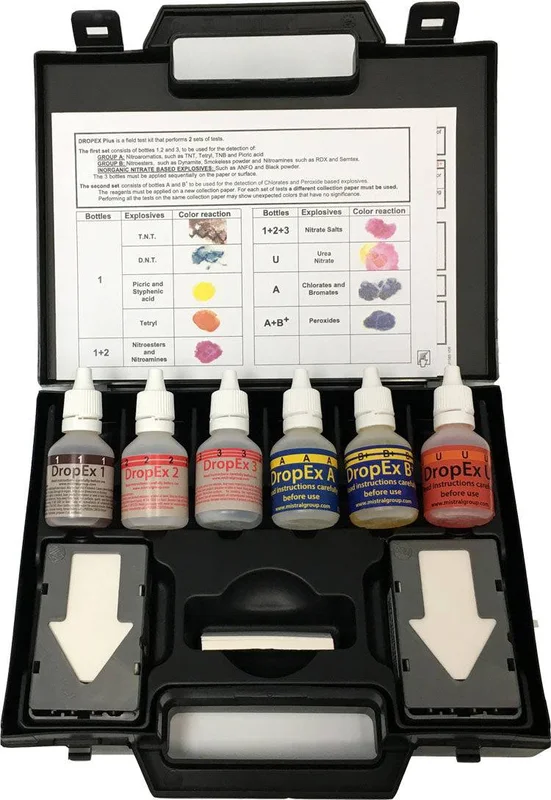Mistral 1606 Dropex Master Kit- 100 Tests Explosive Detection and Identification Kits